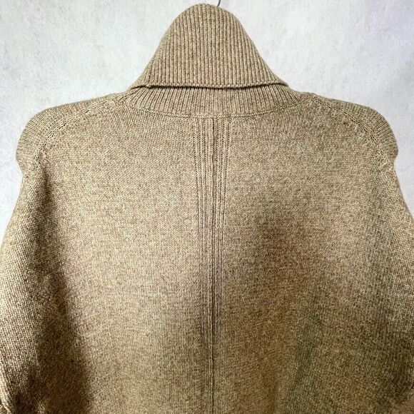 H&M Wool Blend Sweater Womens Size S Brown Cowl Neck Oversized Tunic Sweater - Picture 7 of 14